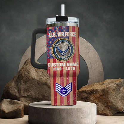 US  Air Force – Tumbler 40oz - Vintage American Flag