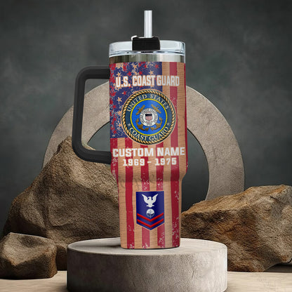 US Coast Guard – Tumbler 40oz - Vintage American Flag