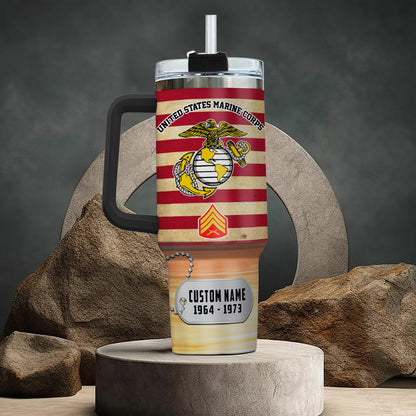 US Marine Corps – Tumbler 40oz - Home Of The Free