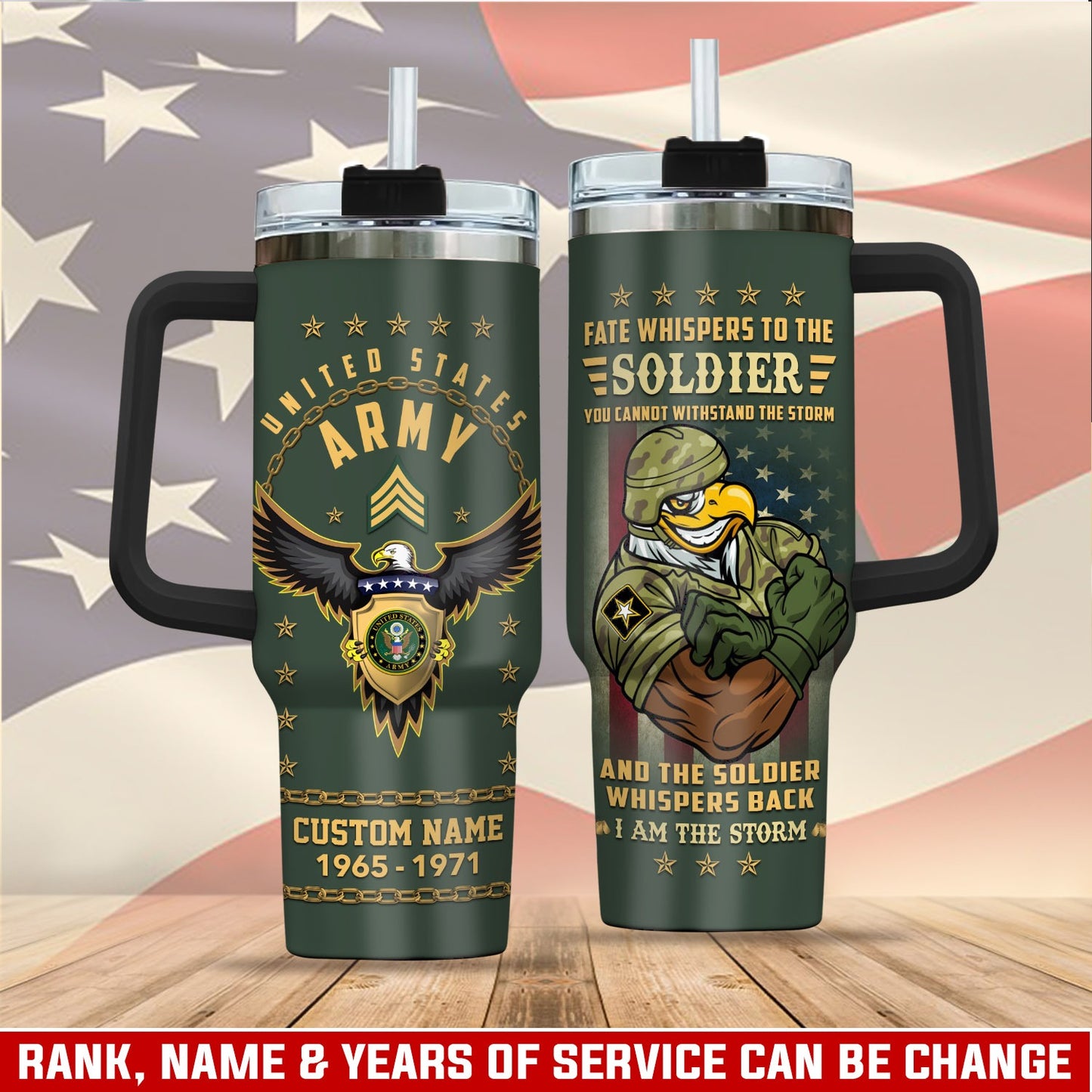 US Army – Tumbler 40oz - Fate Whispers to the