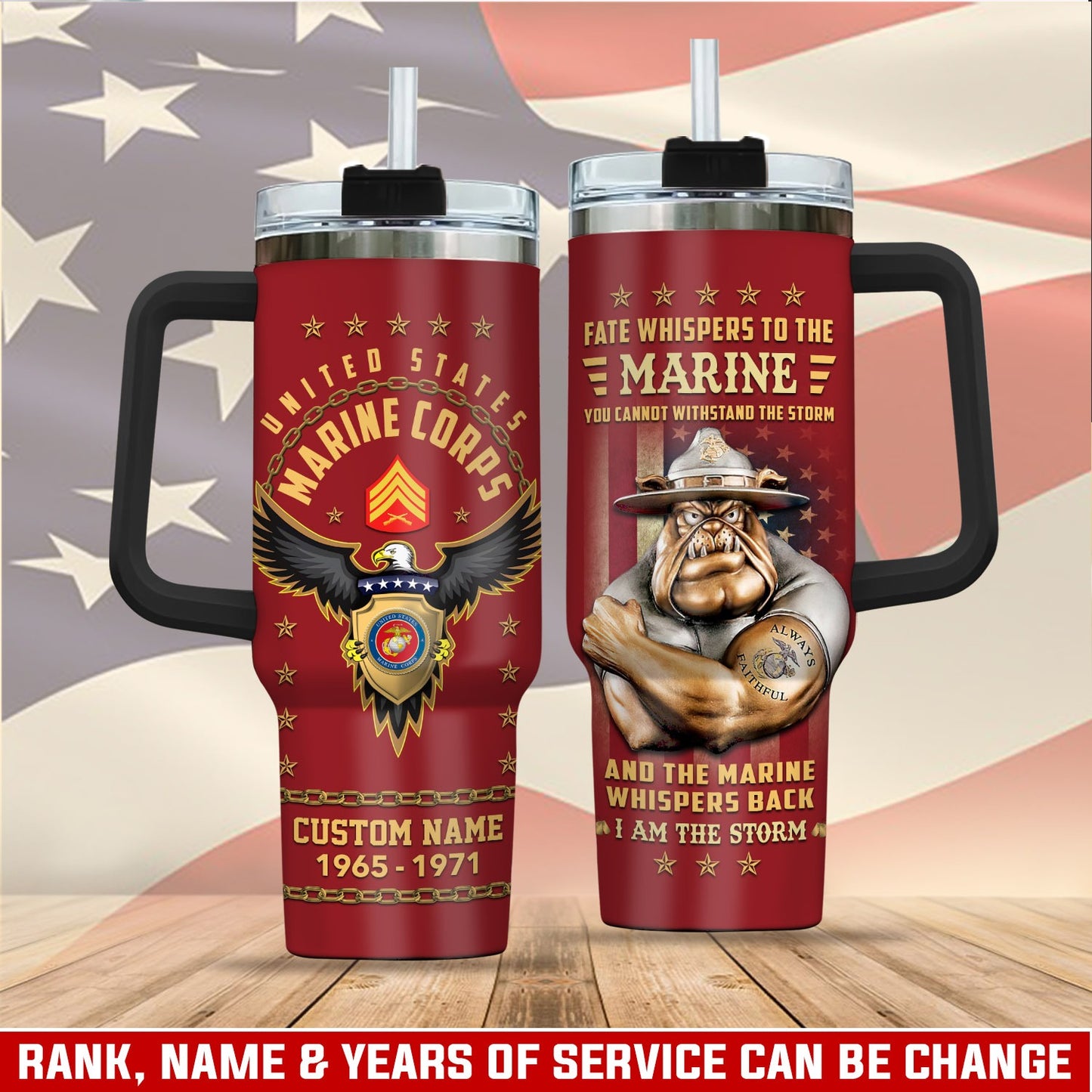 US Marine Corps – Tumbler 40oz - Fate Whispers to the