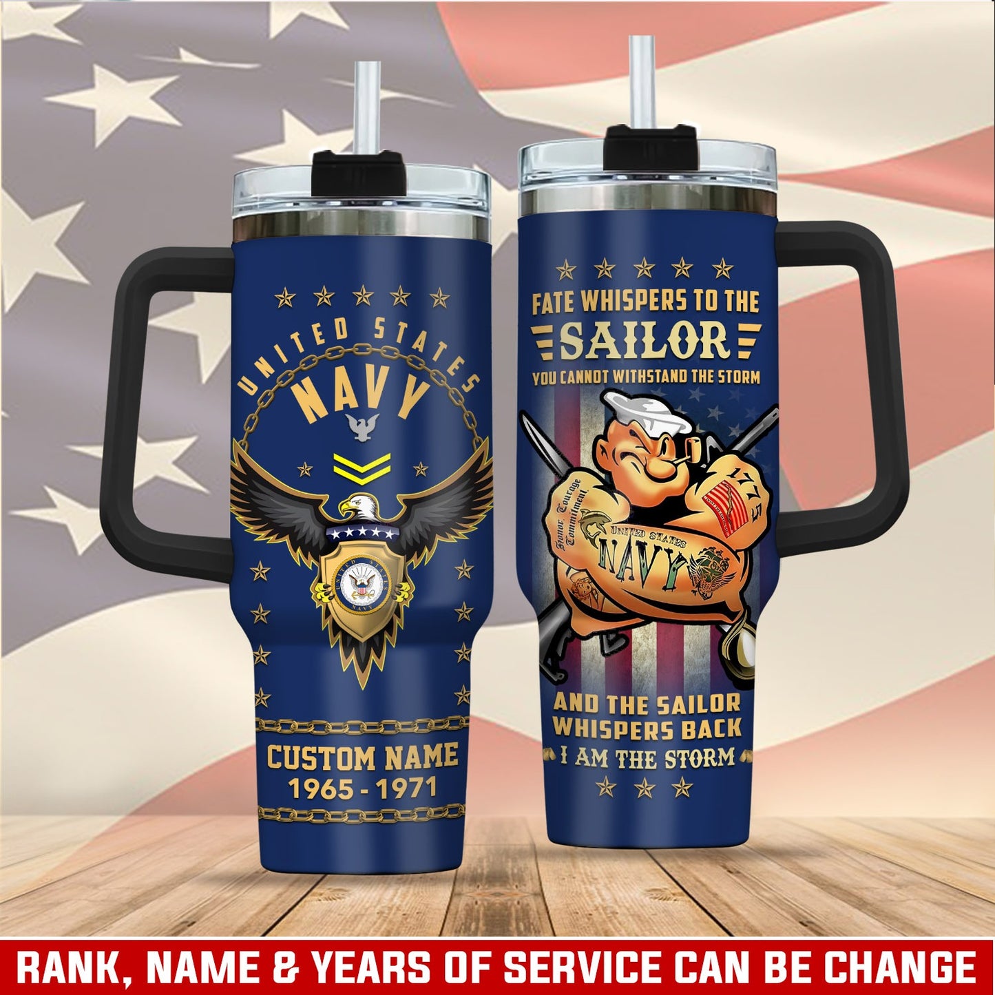 US Navy – Tumbler 40oz - Fate Whispers to the