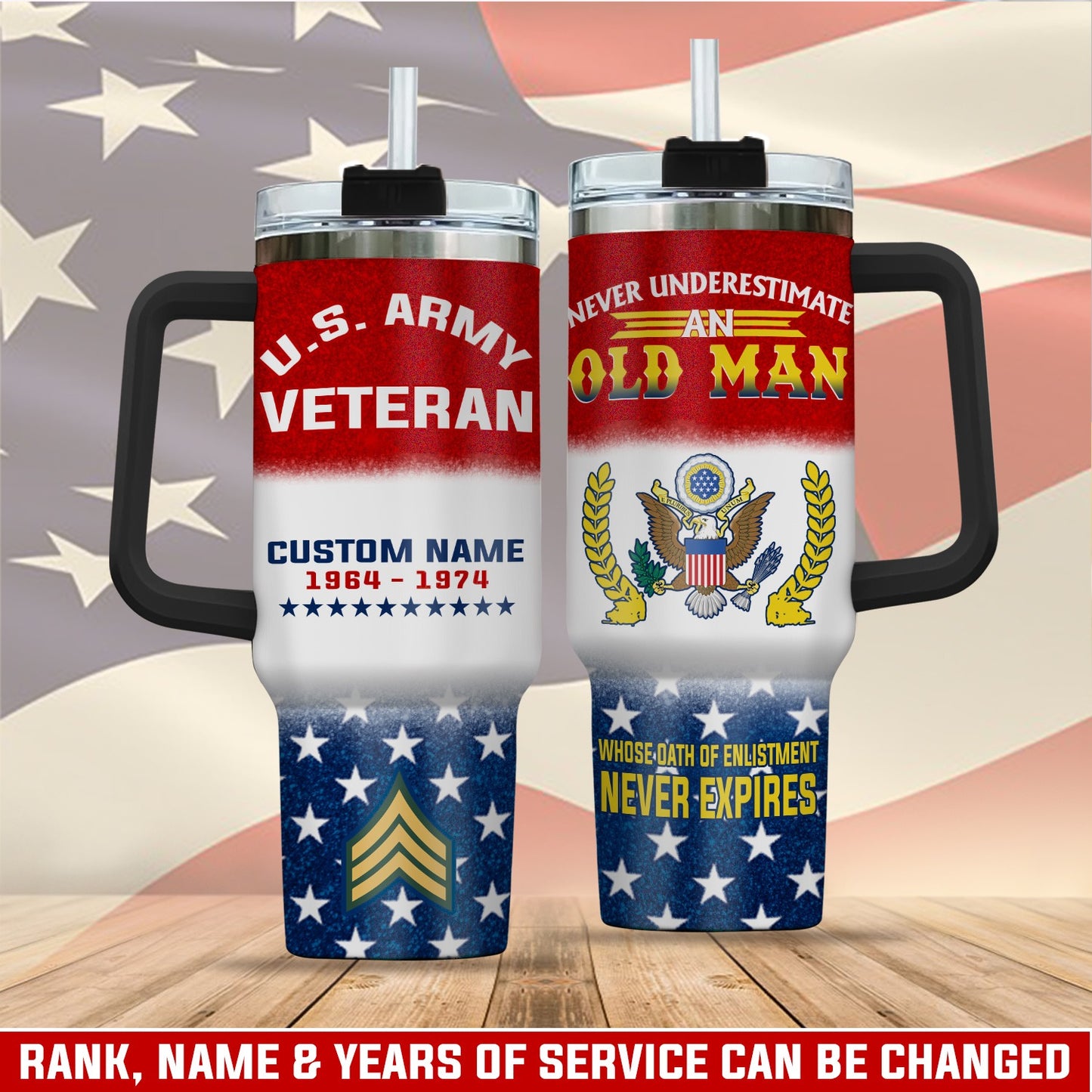 US Army – Tumbler 40oz - Whose Oath of Enlistment Never Expires