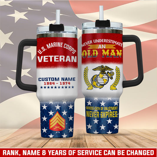 US Marine Corps – Tumbler 40oz - Whose Oath of Enlistment Never Expires
