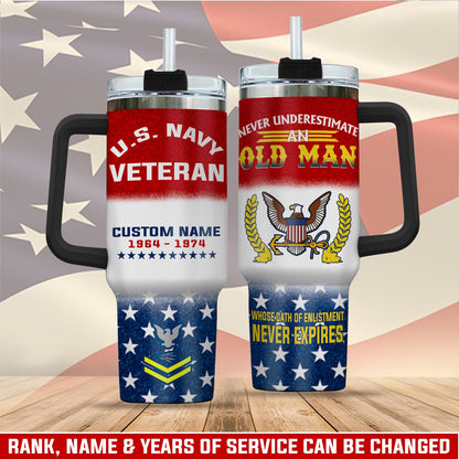US Navy – Tumbler 40oz - Whose Oath of Enlistment Never Expires