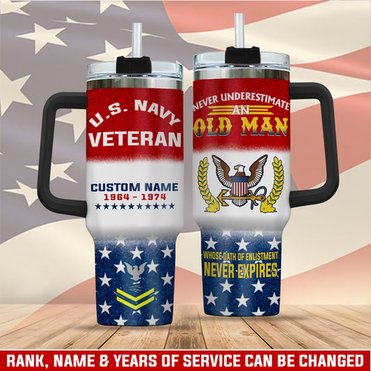 US Navy – Tumbler 40oz - Whose Oath of Enlistment Never Expires