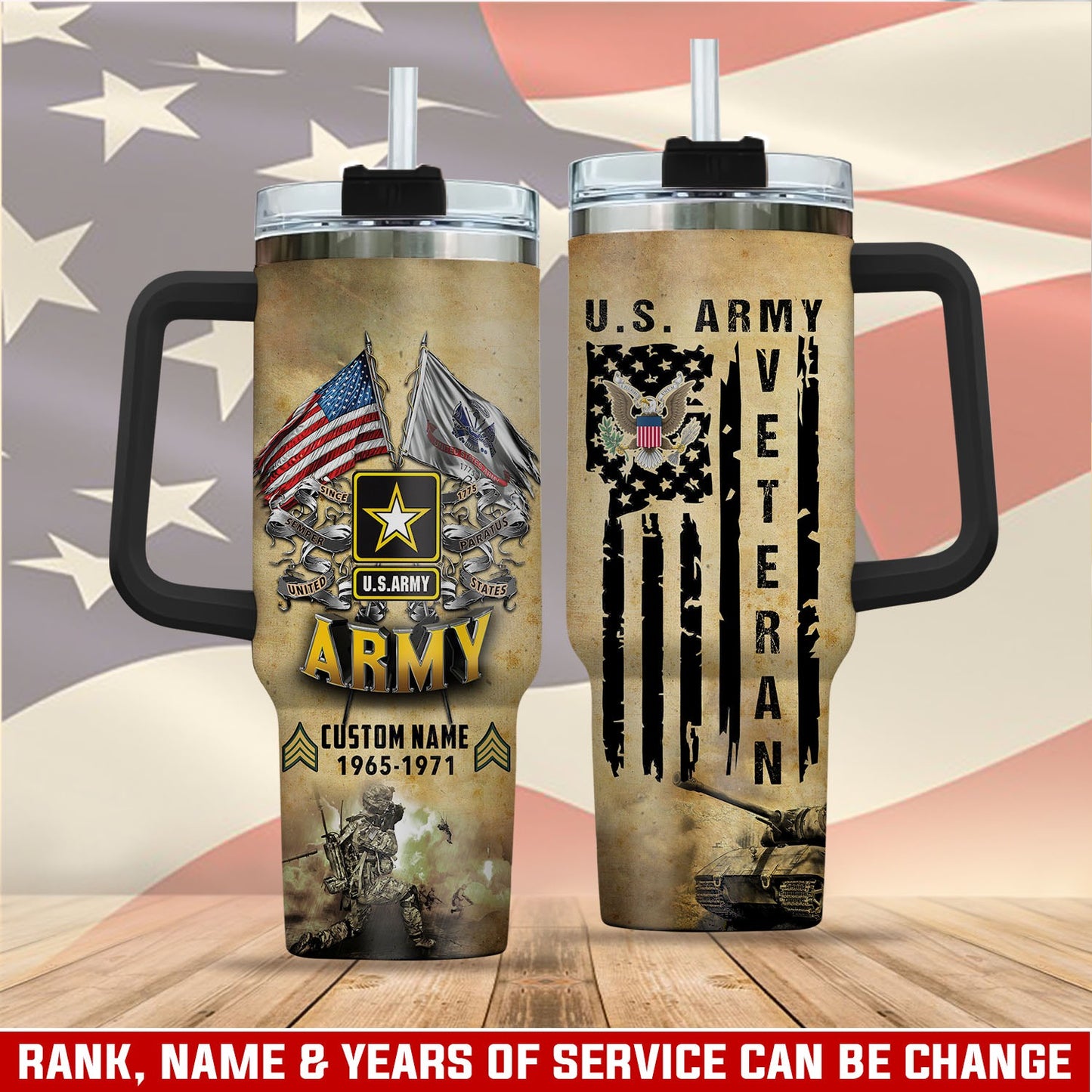 US Army – Tumbler 40oz - Stainless Steel