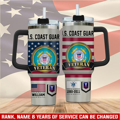 US Coast Guard - Tumbler 40oz - No One Gets Left Behind
