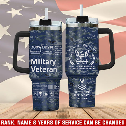 US Navy - Tumbler 40oz - Honor, Duty, Service