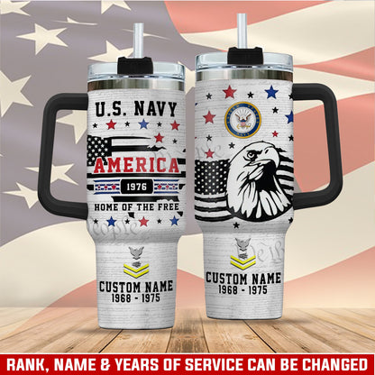 US Navy – Tumbler 40oz - Home Of The Free