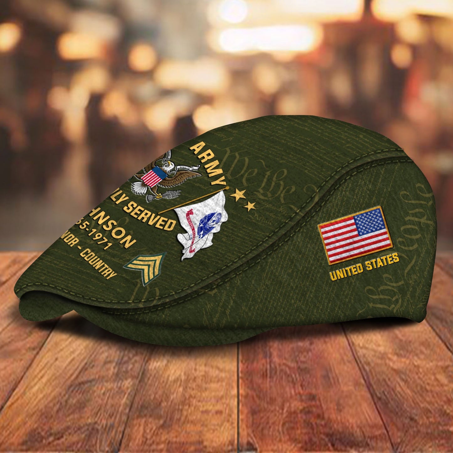 Custom U.S. Army Jeff Cap –  Thank a Veteran