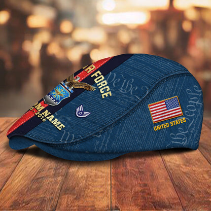 Custom U.S. Air Force Jeff Cap – Stripe Eagle Cap