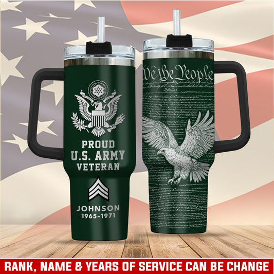 US Army, Served With Pride – Stainless Steel Tumbler 40oz