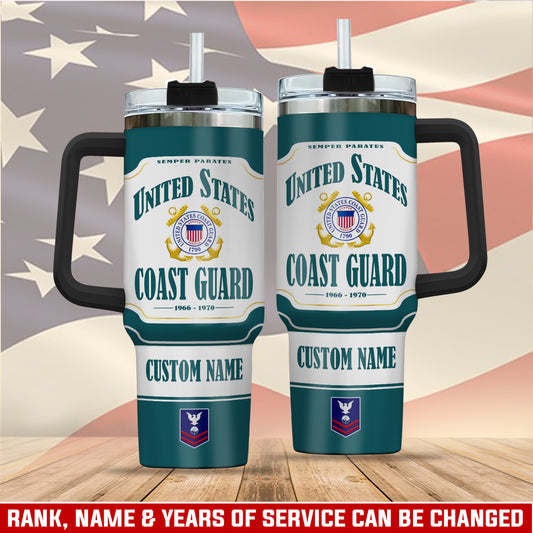 US Coast Guard – Tumbler 40oz - Vintage Patriotic style