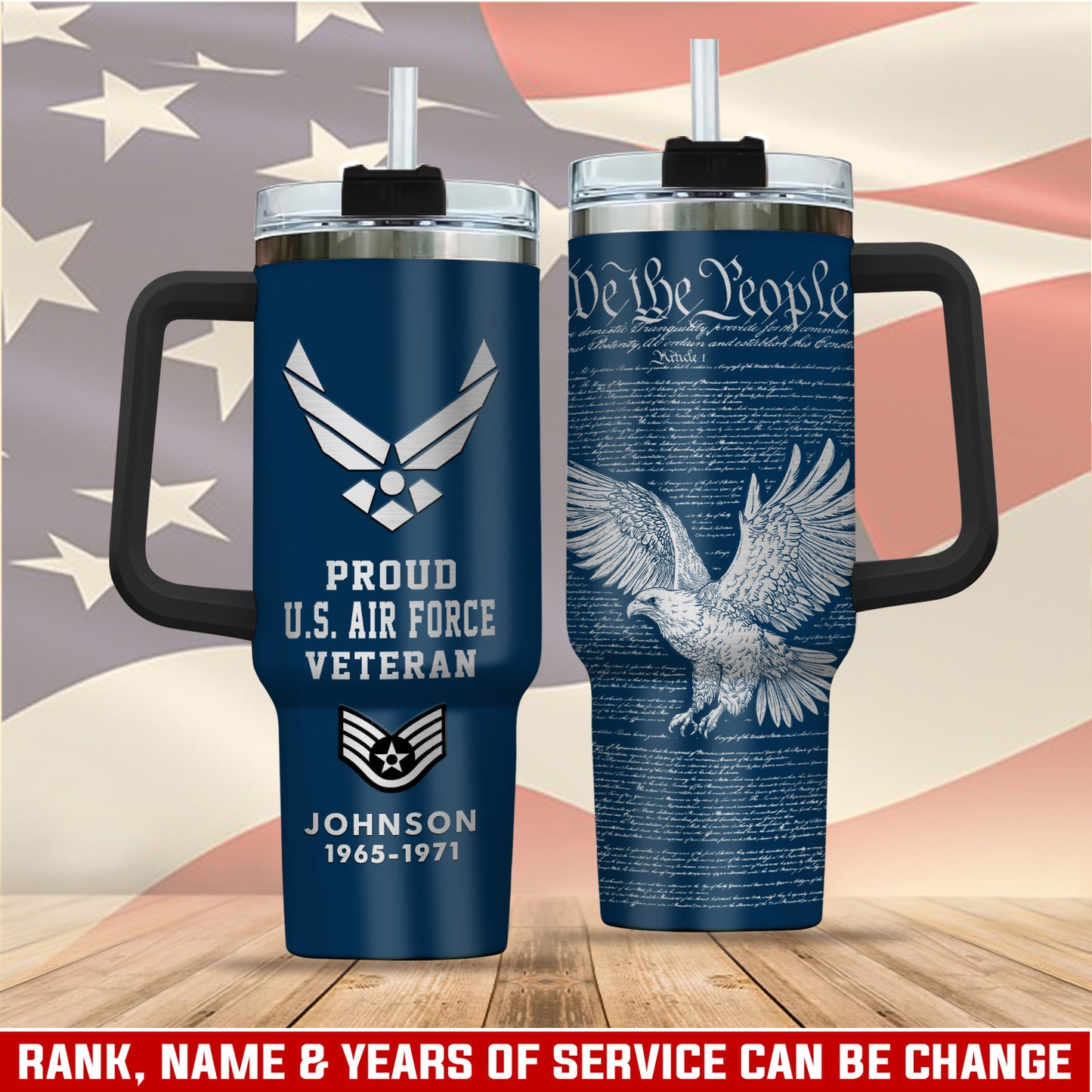 US Air Force , E 3 Air Force Airman First Class – Stainless Steel Tumbler 40oz