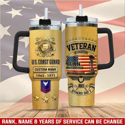 US Coast Guard, Served With Pride – Stainless Steel Tumbler 40oz