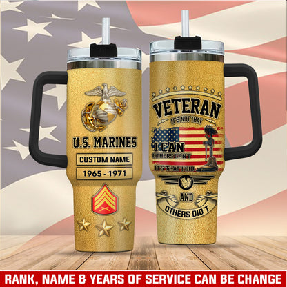 US Marine Corps, Duty, Honor, Country – Stainless Steel Tumbler 40oz