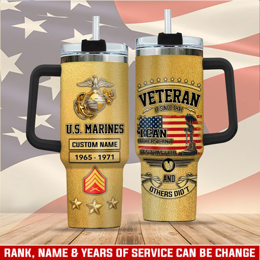 US Marine Corps, Duty, Honor, Country – Stainless Steel Tumbler 40oz