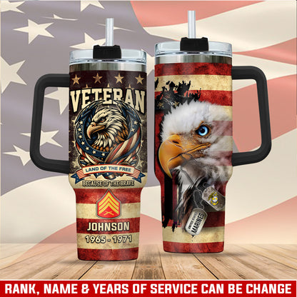 US Marine Corps, O 4 Marines Major – Stainless Steel Tumbler 40oz