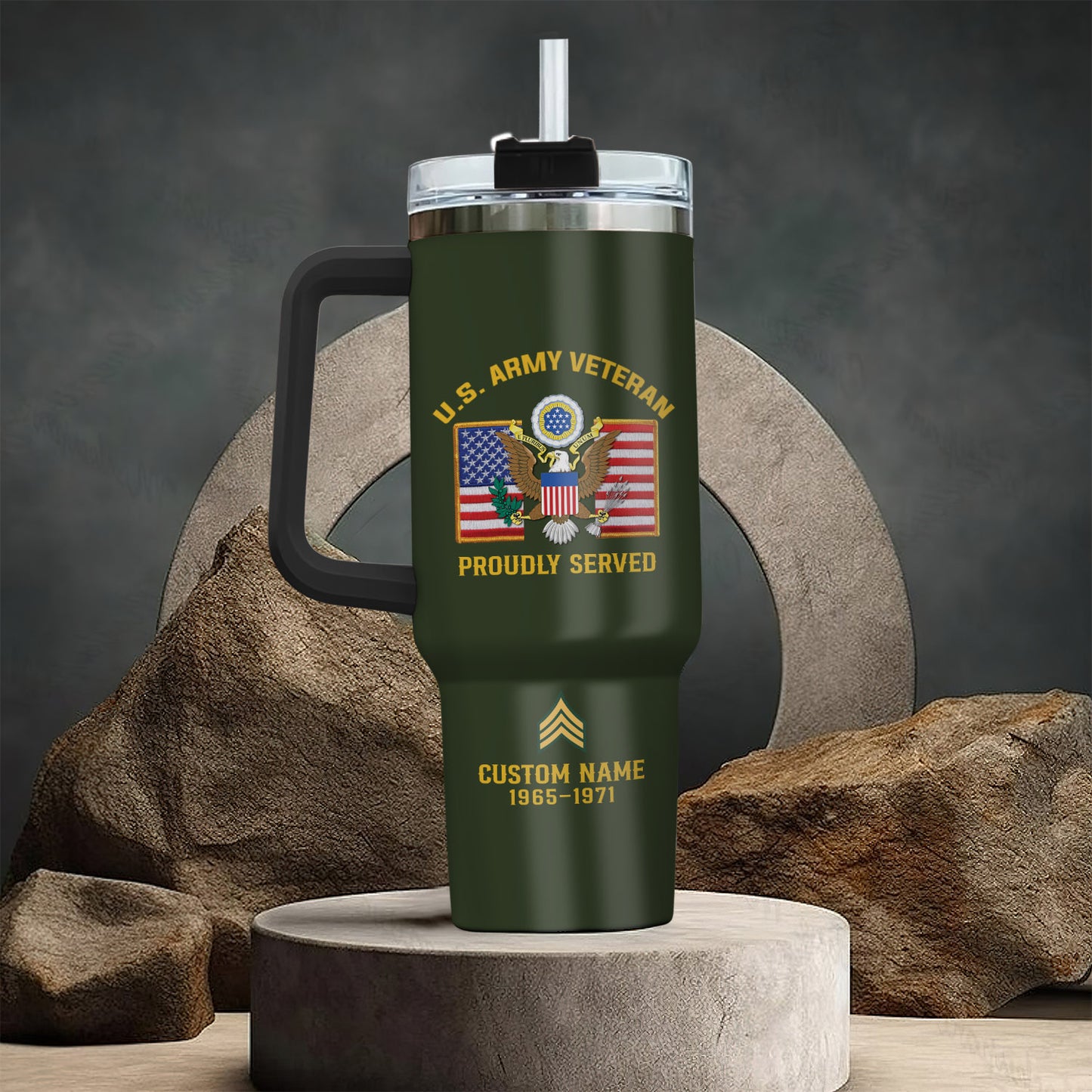 US Army, W 4 Army Chief Warrant Officer 4 – Stainless Steel Tumbler 40oz