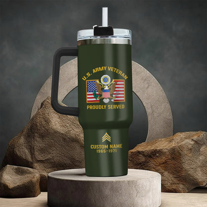 US Army, W 4 Army Chief Warrant Officer 4 – Stainless Steel Tumbler 40oz