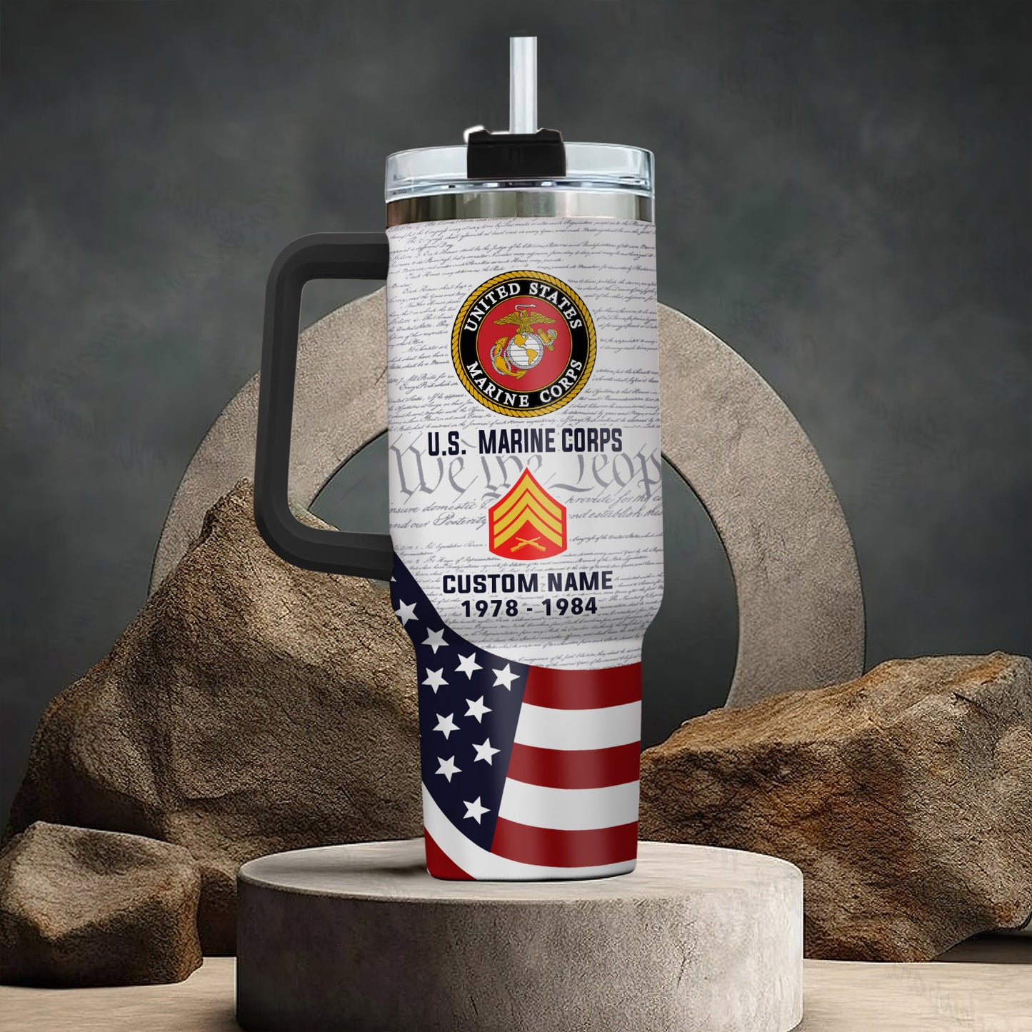 US Marine Corps, Once A Marine, Always A Marine – Stainless Steel Tumbler 40oz