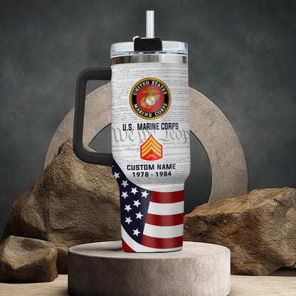US Marine Corps, Once A Marine, Always A Marine – Stainless Steel Tumbler 40oz