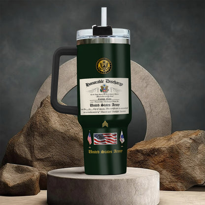 US Army, Honoring All Who Served – Stainless Steel Tumbler 40oz