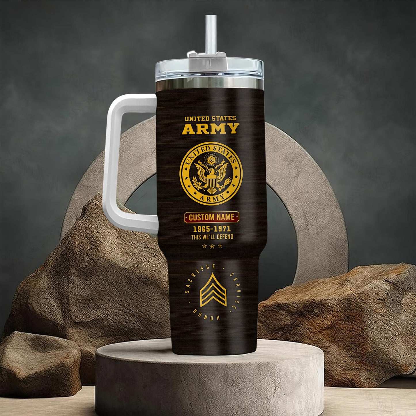 US Army, Honoring All Who Served – Stainless Steel Tumbler 40oz