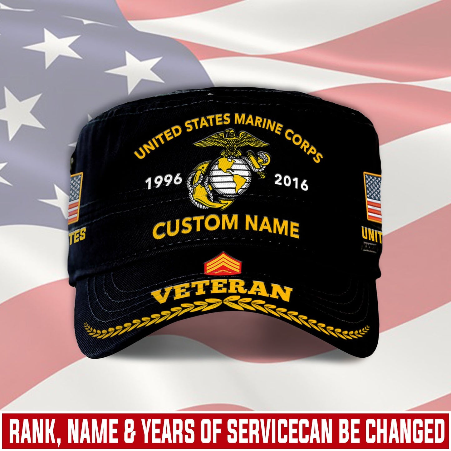 US Marine Corps – Military Cap - Proudly Served Veteran Military Cap