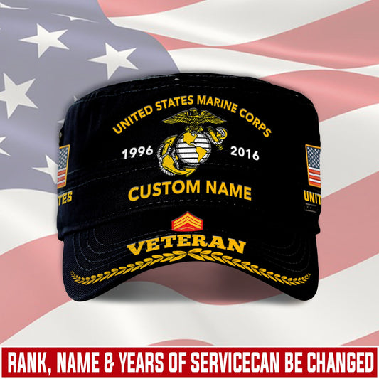 US Marine Corps – Military Cap - Proudly Served Veteran Military Cap