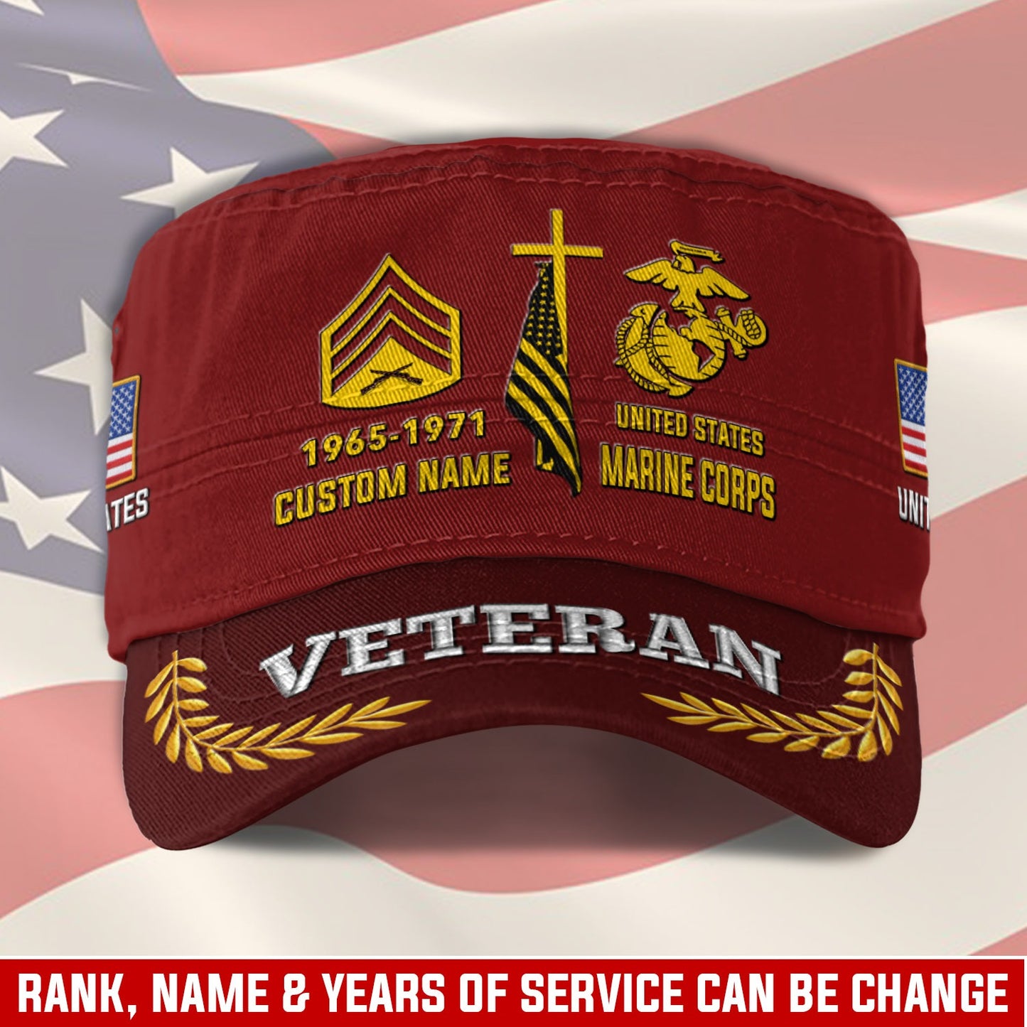 US Marine Corps – Military Cap -  Lest We Forget
