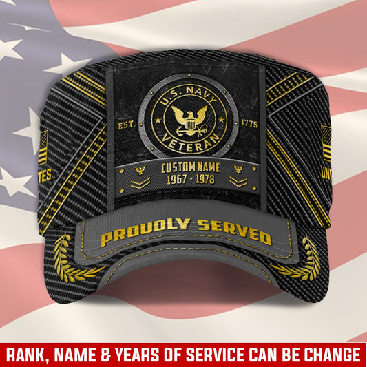US Navy – Military Cap - Proud To Have Served