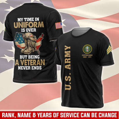 U.S Army – T-shirt –  Veteran Never Ends