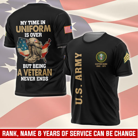 U.S Army – T-shirt –  Veteran Never Ends