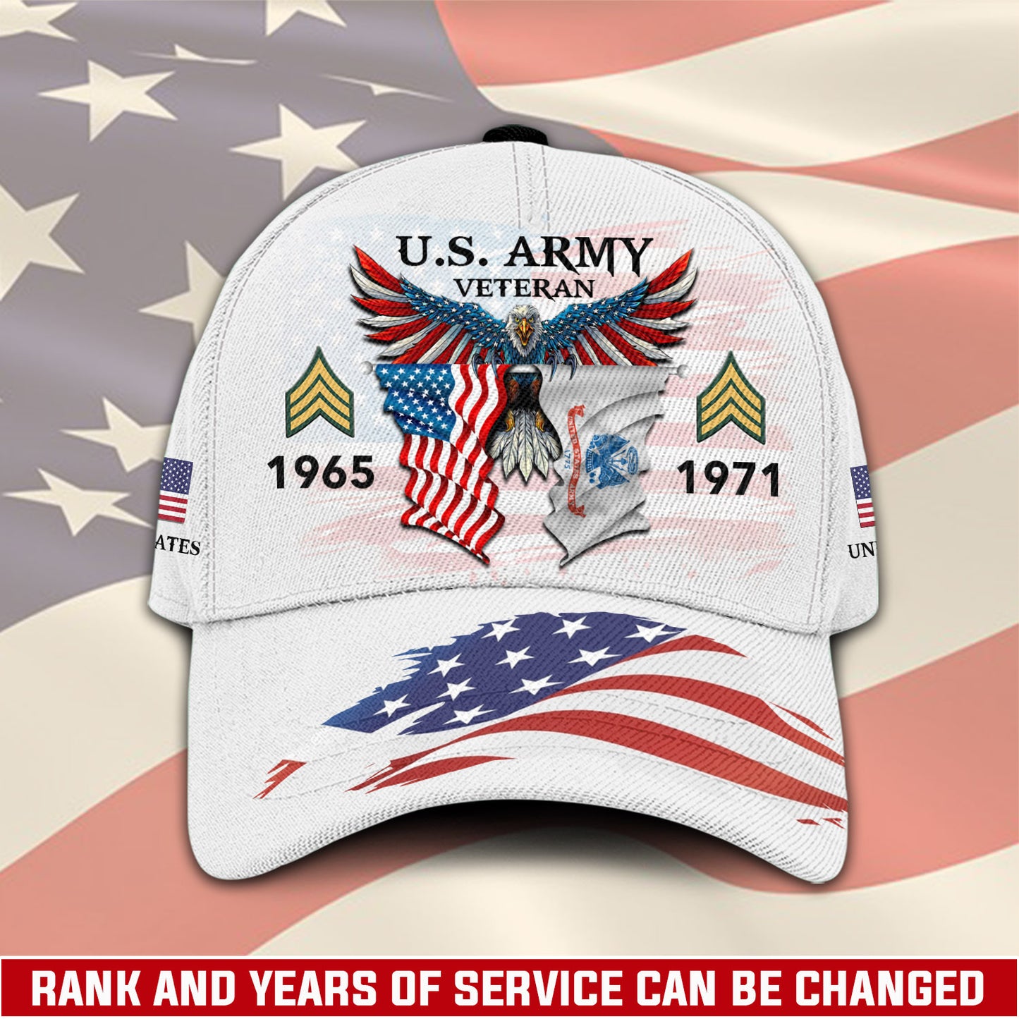 US Army – Classic Cap – Two Flags