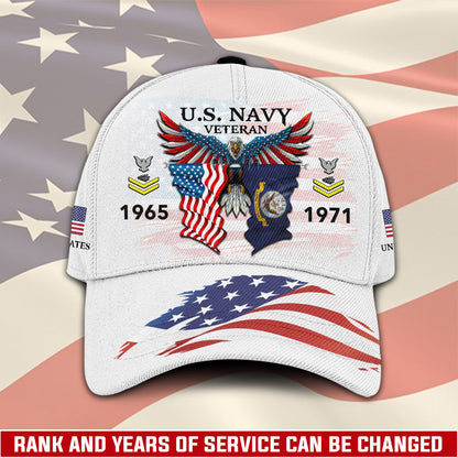 US Navy – Classic Cap – Two Flags