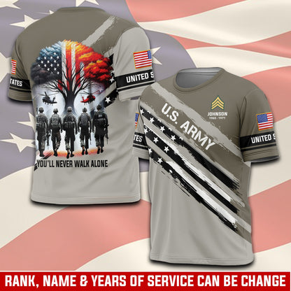 U.S Army – T-shirt – YOU'LL NEVER WALK ALONE