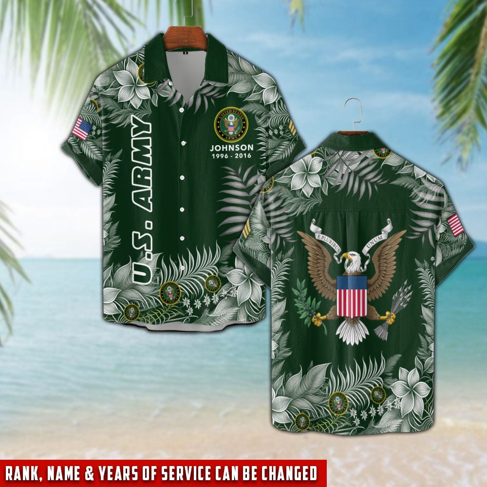 US Army – Hawaiian Shirt – Tropical Service Pride