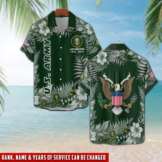 US Army – Hawaiian Shirt – Tropical Service Pride