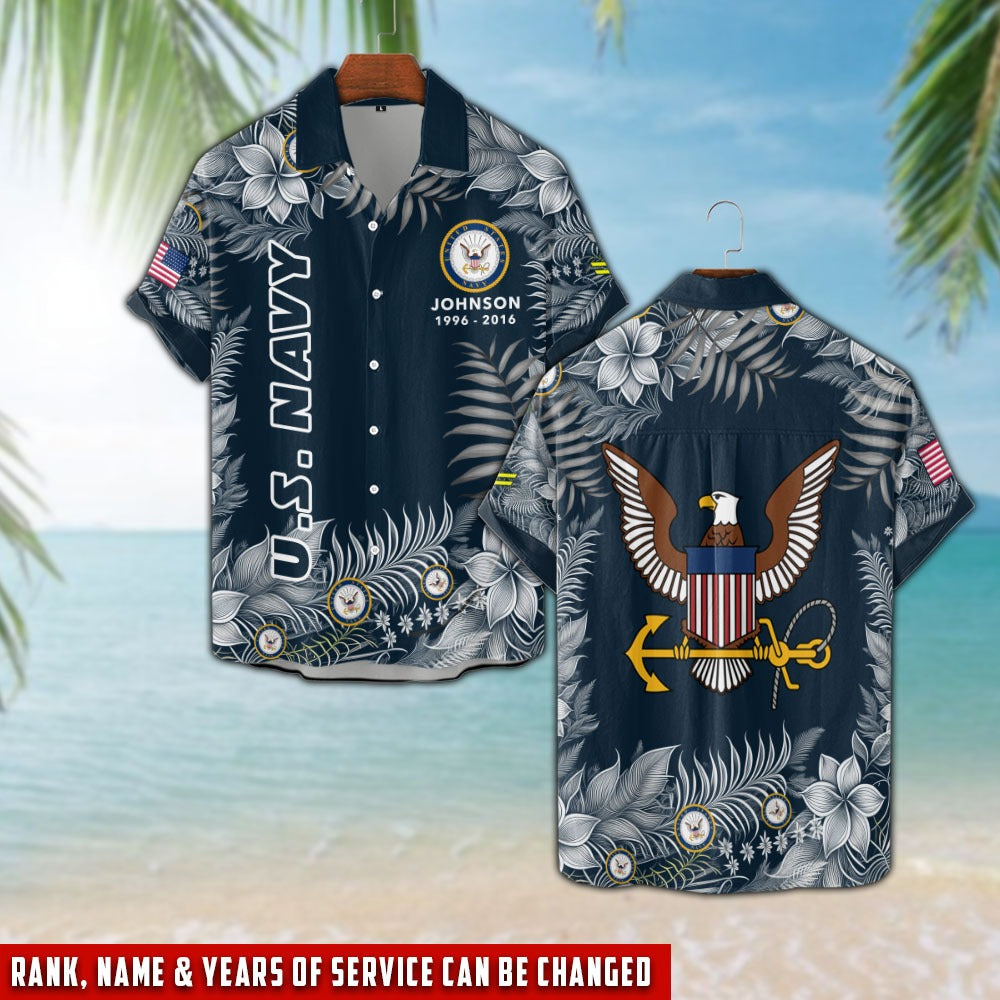 US Navy – Hawaiian Shirt –  Tropical Service Pride
