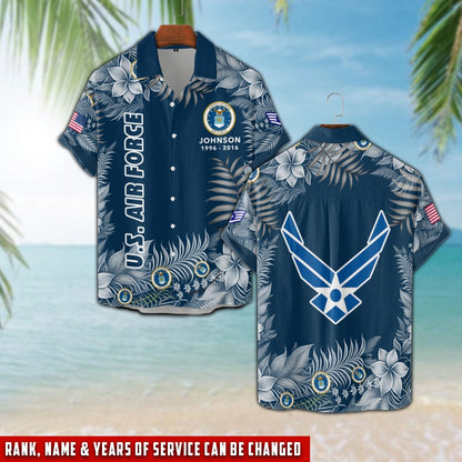 US Air Force – Hawaiian Shirt – Tropical Service Pride