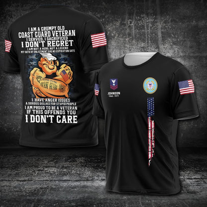 U.S Coast Guard – T-shirt – PROUD TO BE A VETERAN