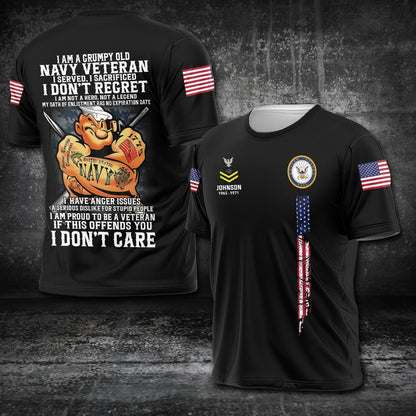 U.S Navy – T-shirt – PROUD TO BE A VETERAN