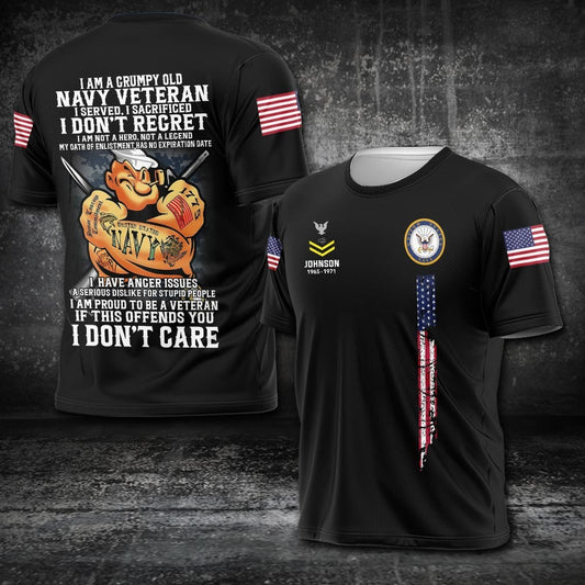 U.S Navy – T-shirt – PROUD TO BE A VETERAN