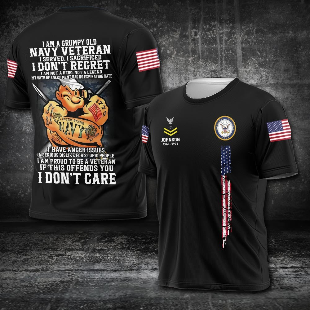 U.S Navy – T-shirt – PROUD TO BE A VETERAN