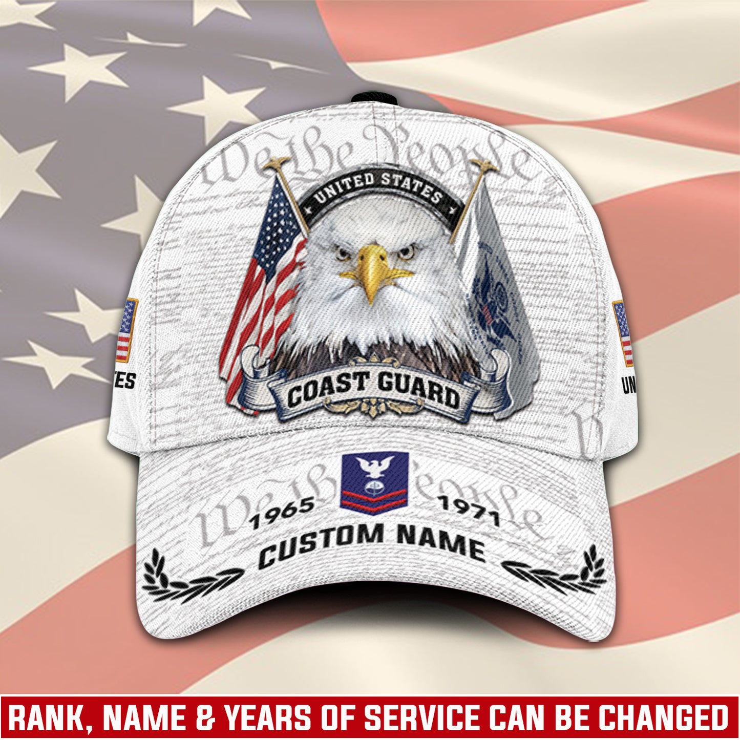 US Coast Guard – Classic Cap – We The People White