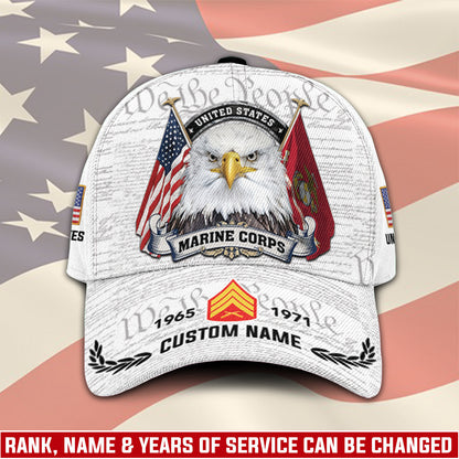 US Marine Corps – Classic Cap – We The People White