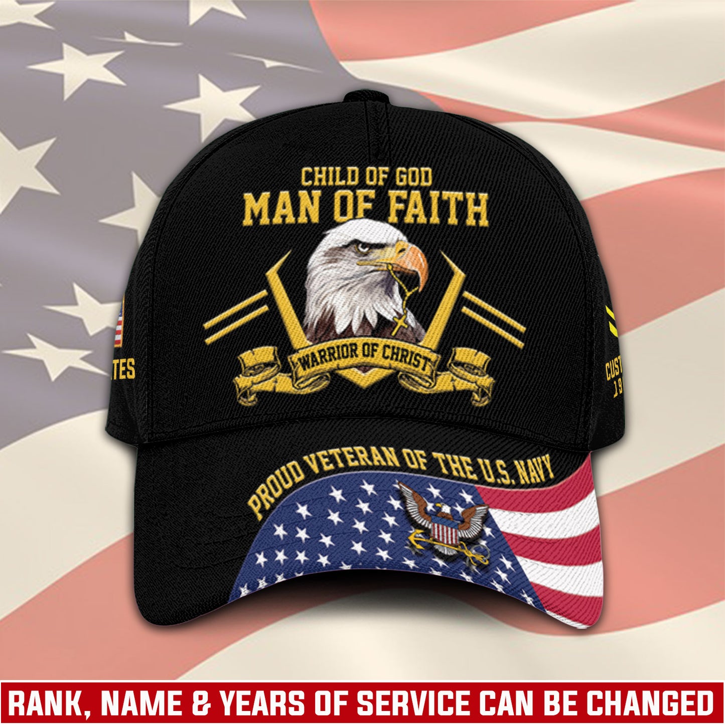 US Navy – Classic Cap – Child Of God - Man Of Faith