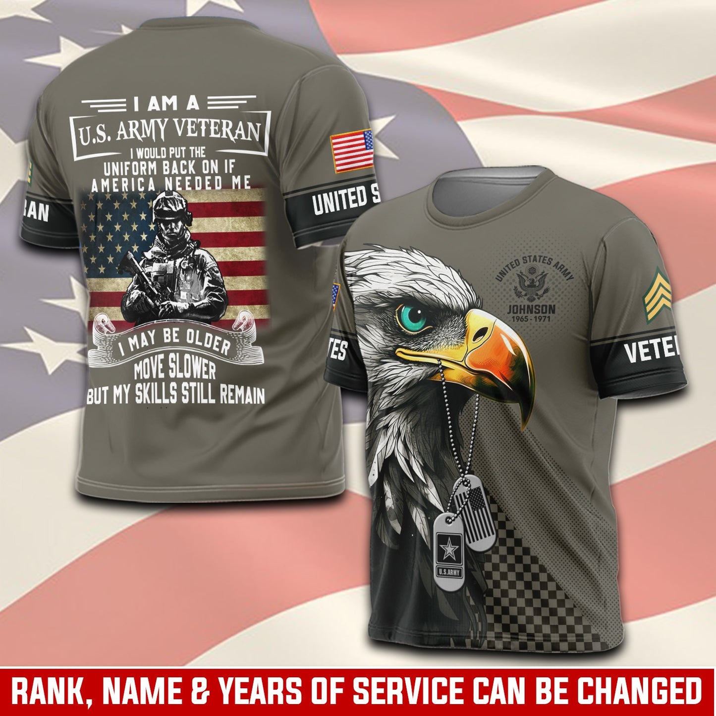 U.S Army – T-shirt –  I WOULD PUT THE UNIFORM BACK ON IF AMERICA NEEDED ME